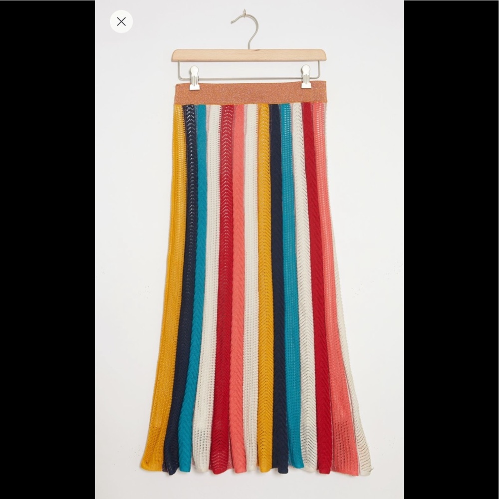 Anthro Farm Rio Jimena Knit Maxi Skirt M - Picture 3 of 10